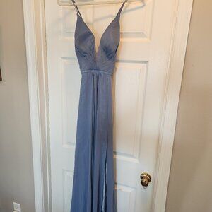 Aqua size 0 full length dress gown